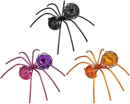 Solar Crawling Spider Décor