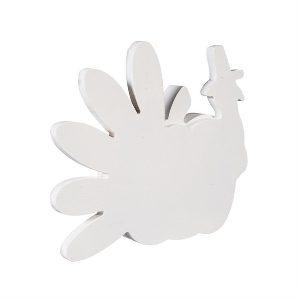 Wooden Turkey Pumpkin Sign