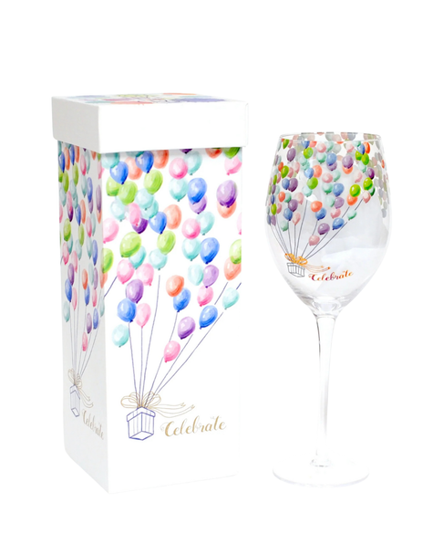 Celebrate Wine Glass