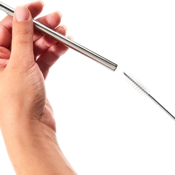 Silicone Tip Straw and Brush Set