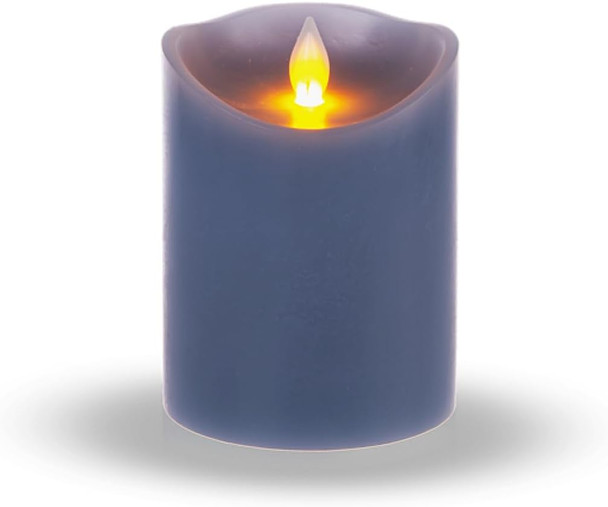 Blue Pillar Candle