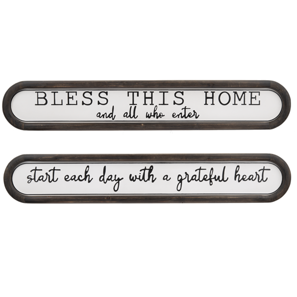 Bless This Home & Start Each Day Wall Decor