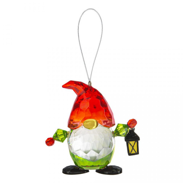 Christmas Crystal Gnome Ornament