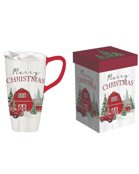 17oz Christmas Barn Scene Perfect Cup
