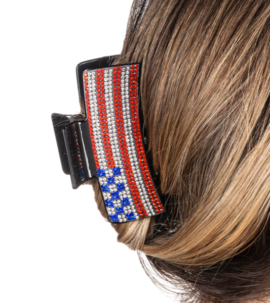 Patriotic Sparkle Hair Clip