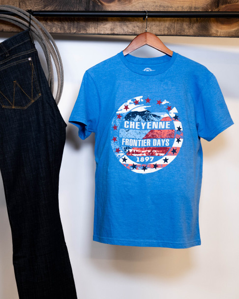 Blue Patriotic Cheyenne T-Shirt