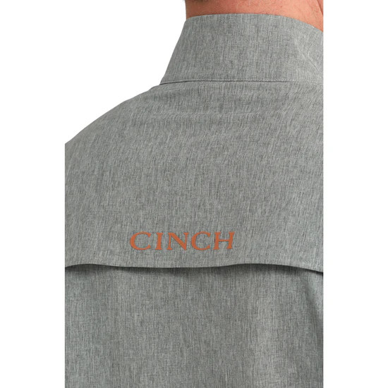 Gray Half Zip Windbreaker Pullover