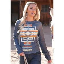 Gray Aztec Long Sleeve Raglan Sweatshirt