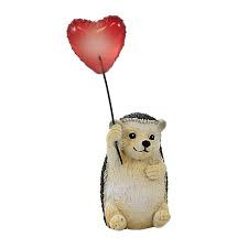 Hedgehog Holding Heart Figurine