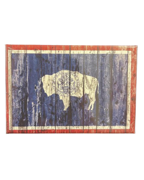 Wyoming State Flag Photo Magnet