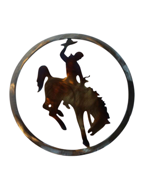 Steel Wyoming Steamboat Circle Wall Decor