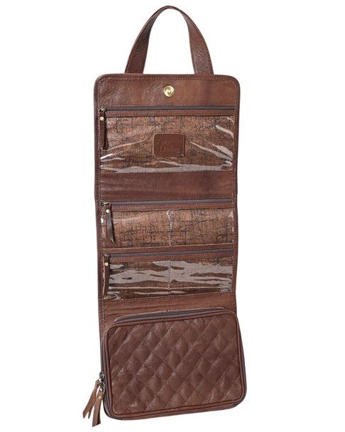 Hair-On Cowhide Mini Bible Tote with Tooled Floral Cross Patch