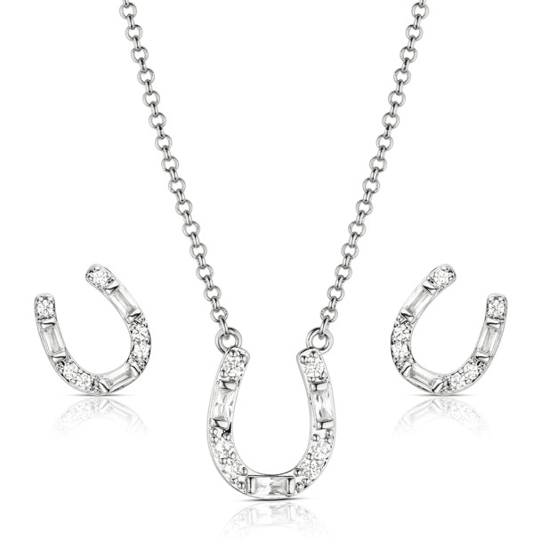 Lucky Stride Horseshoe Jewelry Set