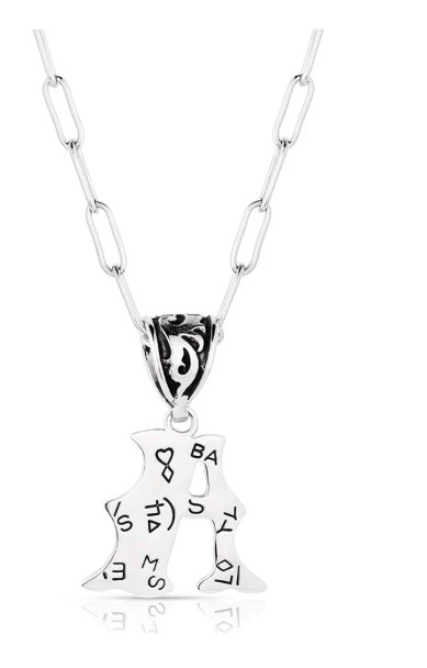 Engraved A Initial Necklace