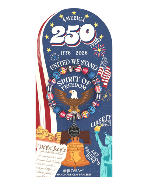 America 250 Commemorative Stretch Bead Bracelet