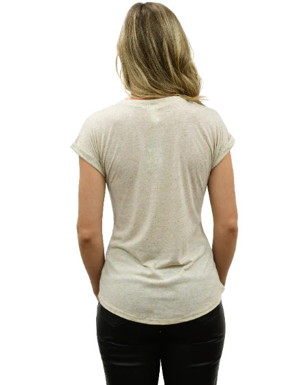 Horseshoe and Feather Foil Graphic Western T-Shirt