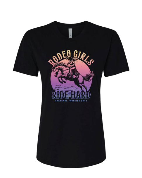 Black Cheyenne Rodeo Girls T-Shirt