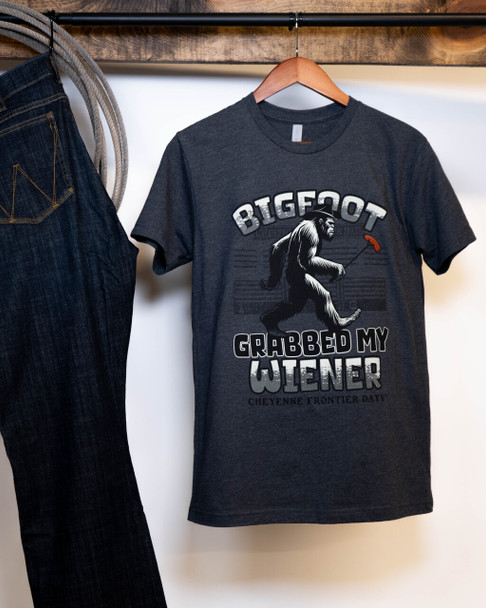 Black Bigfoot Touched My Weiner T-Shirt