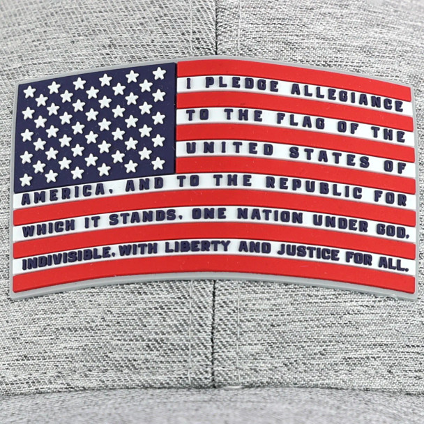 Gray Pledge Allegiance Hat