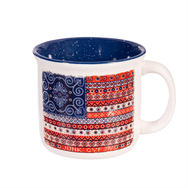 Americana Boho Flag Camper Cup