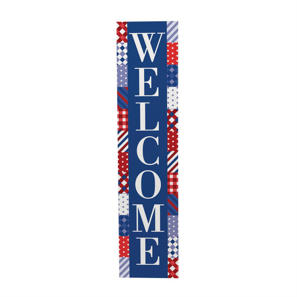 Stars and Stripes Welcome Porch Leaner