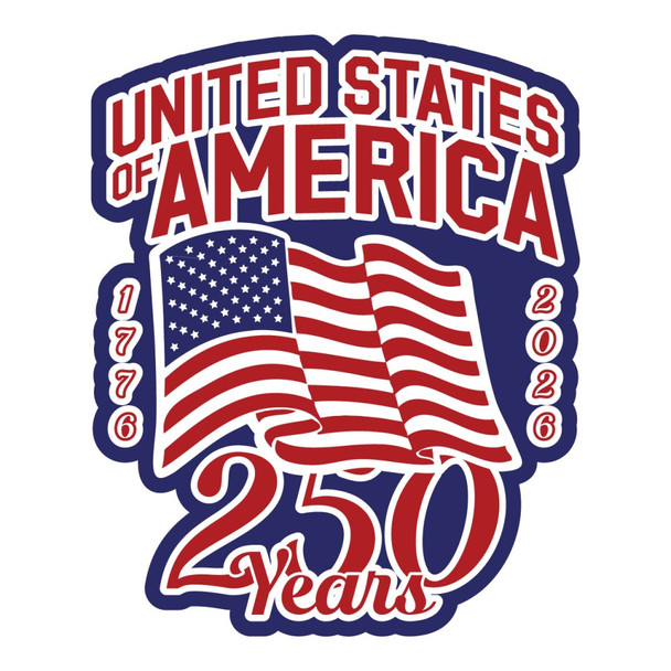 Mini USA 250 Logo Decal