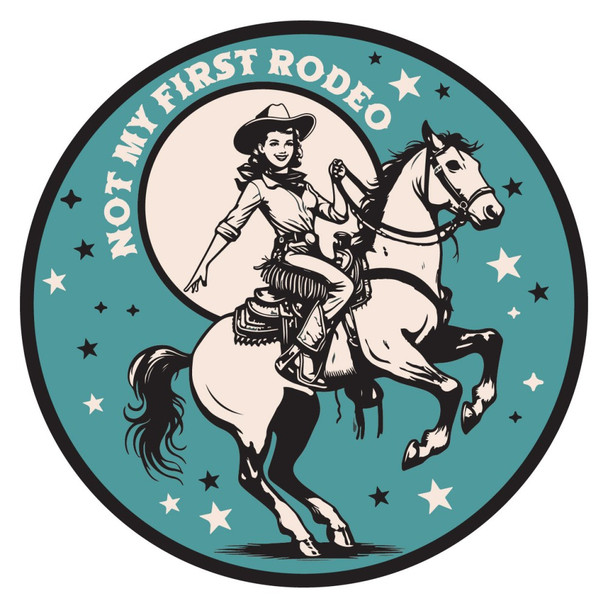 Mini Not My First Rodeo Decal