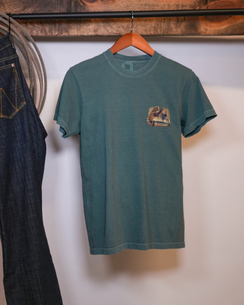 Green Morning Star American Indian Village T-Shirt