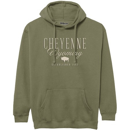Green Cheyenne Wyoming Hoodie