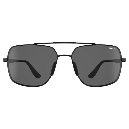 Matte Black Wing Sunglasses