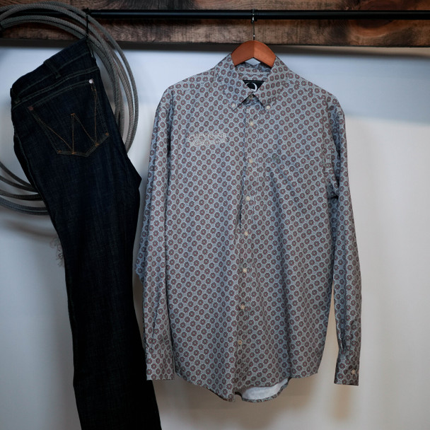 Gray Paisley Cheyenne Button-Down Shirt