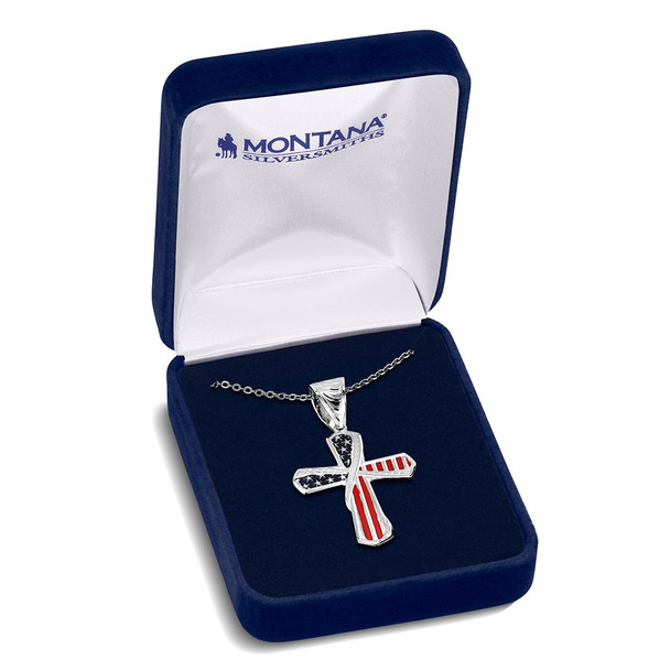 One Nation American Made Cross Necklace