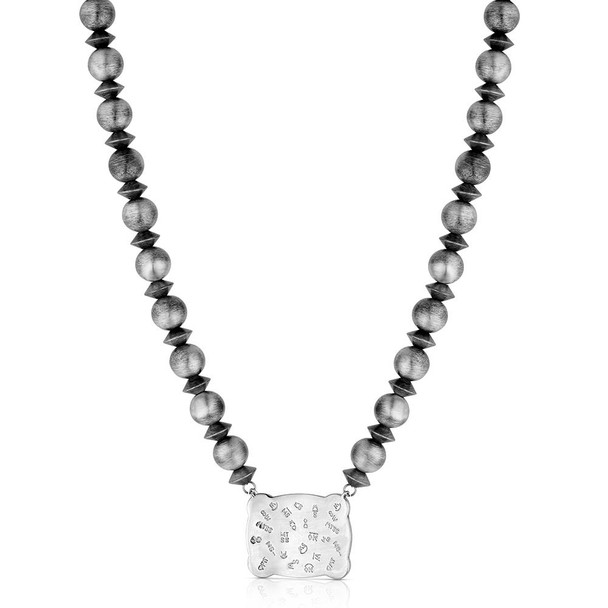 Cowgirl Pearls Buckle Necklace