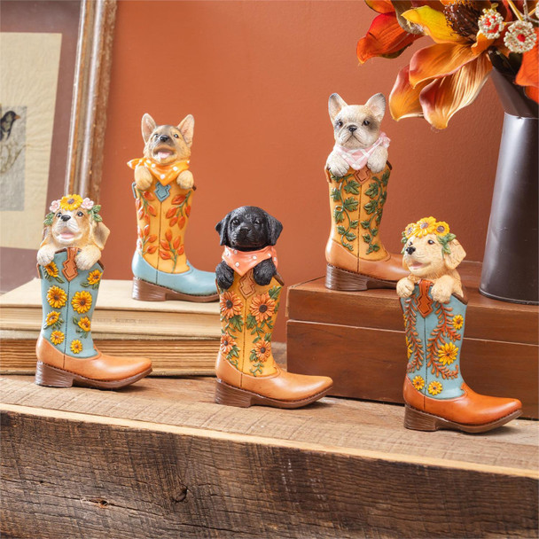 Harvest Blossom Dog Boots Table Décor