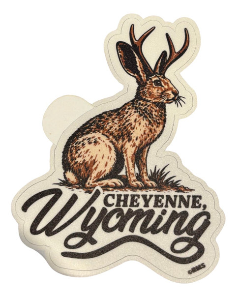 Large Cheyenne Wyoming Jackalope Decal