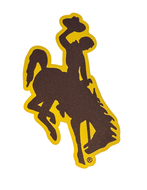 Brown and Gold Wyoming Steamboat Decal