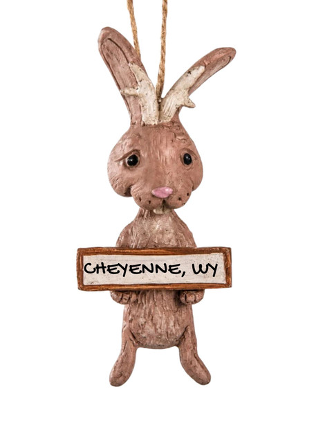 Cheyenne Wyoming Jackalope Ornament