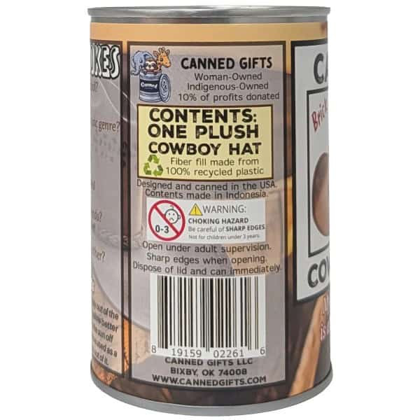 Canned Cowboy Hat