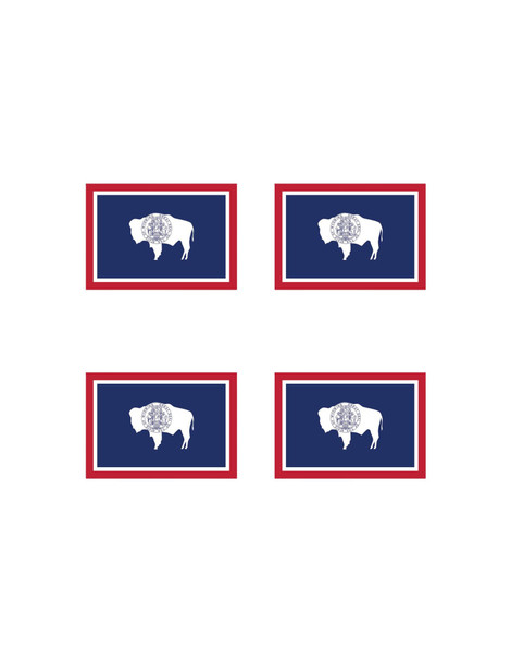 Wyoming State Flag Face Decal