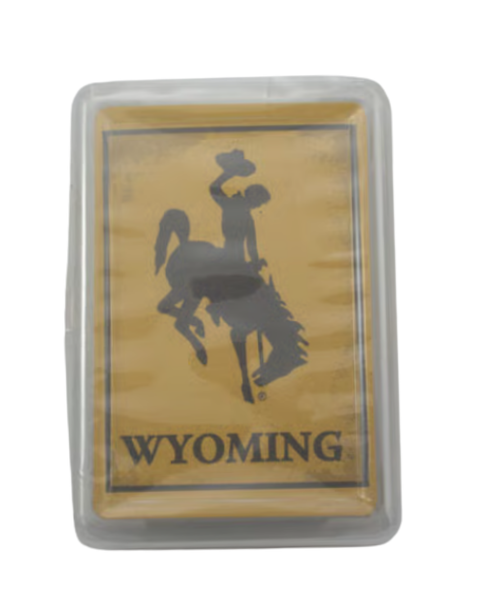 Yellow Wyoming Steamboat Playing Cards