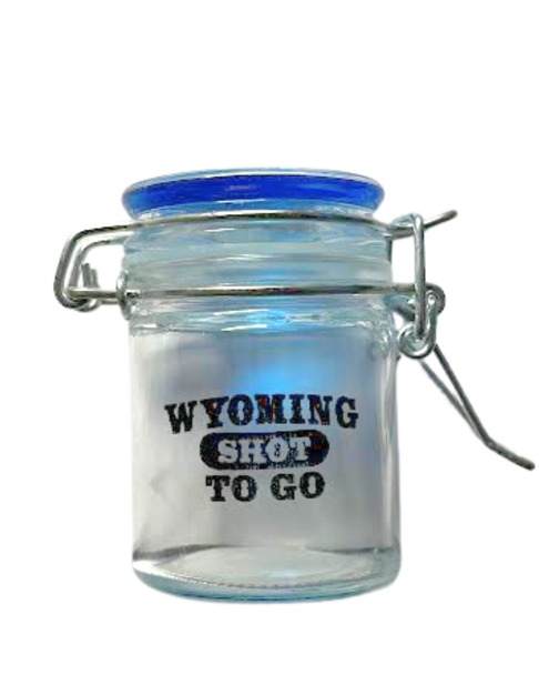Wyoming To-Go Shot Glass Jar