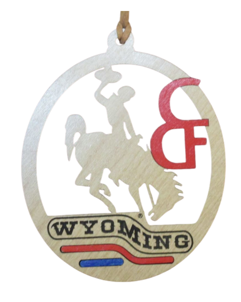 Wyoming Adler Wood Ornament