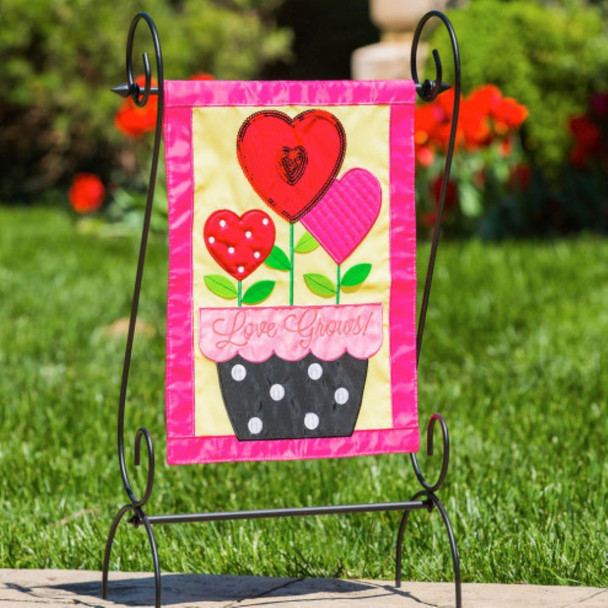 Porch Scroll Garden Flag Stand