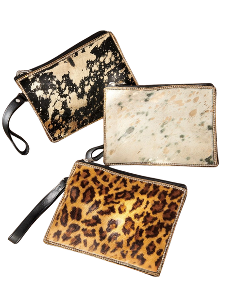 Leather Hide Clutch
