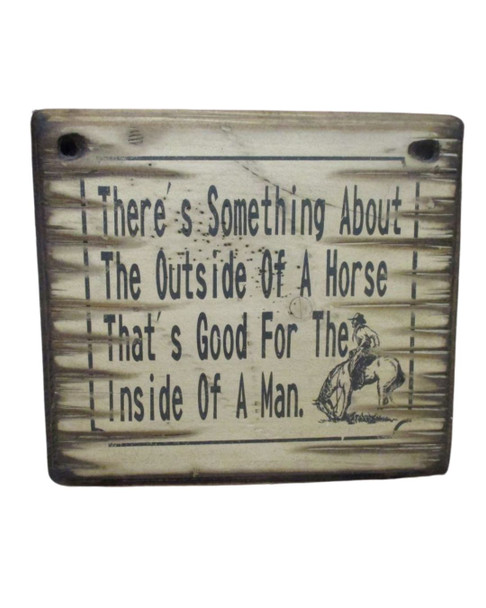 The Outside of a Horse Wall Sign