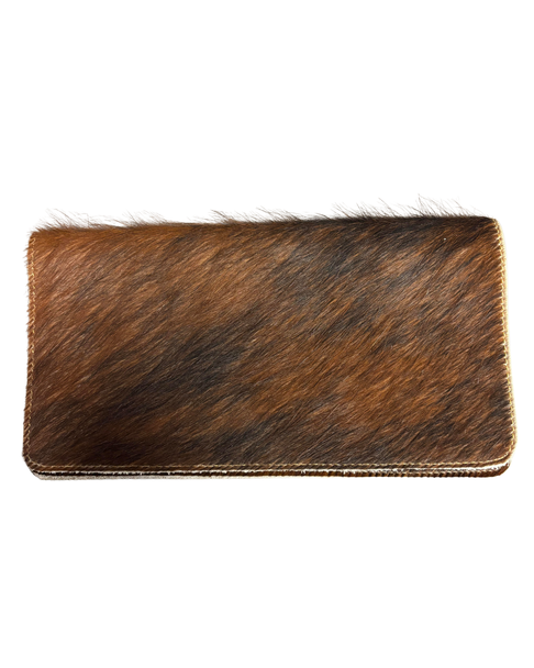 Brindle Cowhide Clutch