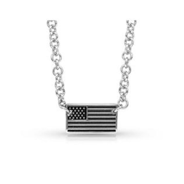 Freedom Isn't Free Flag Necklace