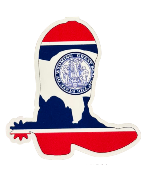 Small Wyoming Boot Decal