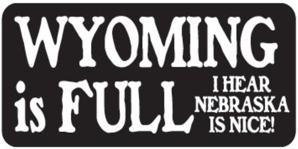 Regular Wyoming Is Full Decal