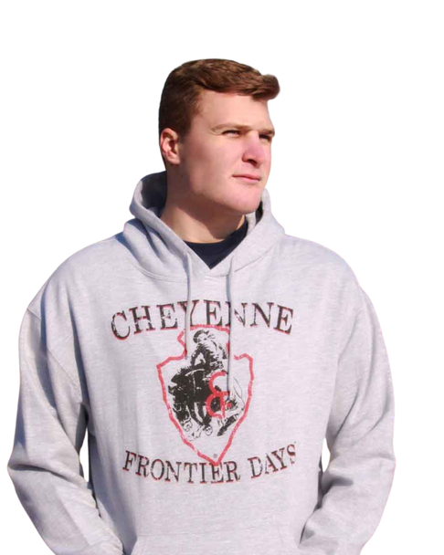 Gray Arrowhead  Hooded Sweatshirt